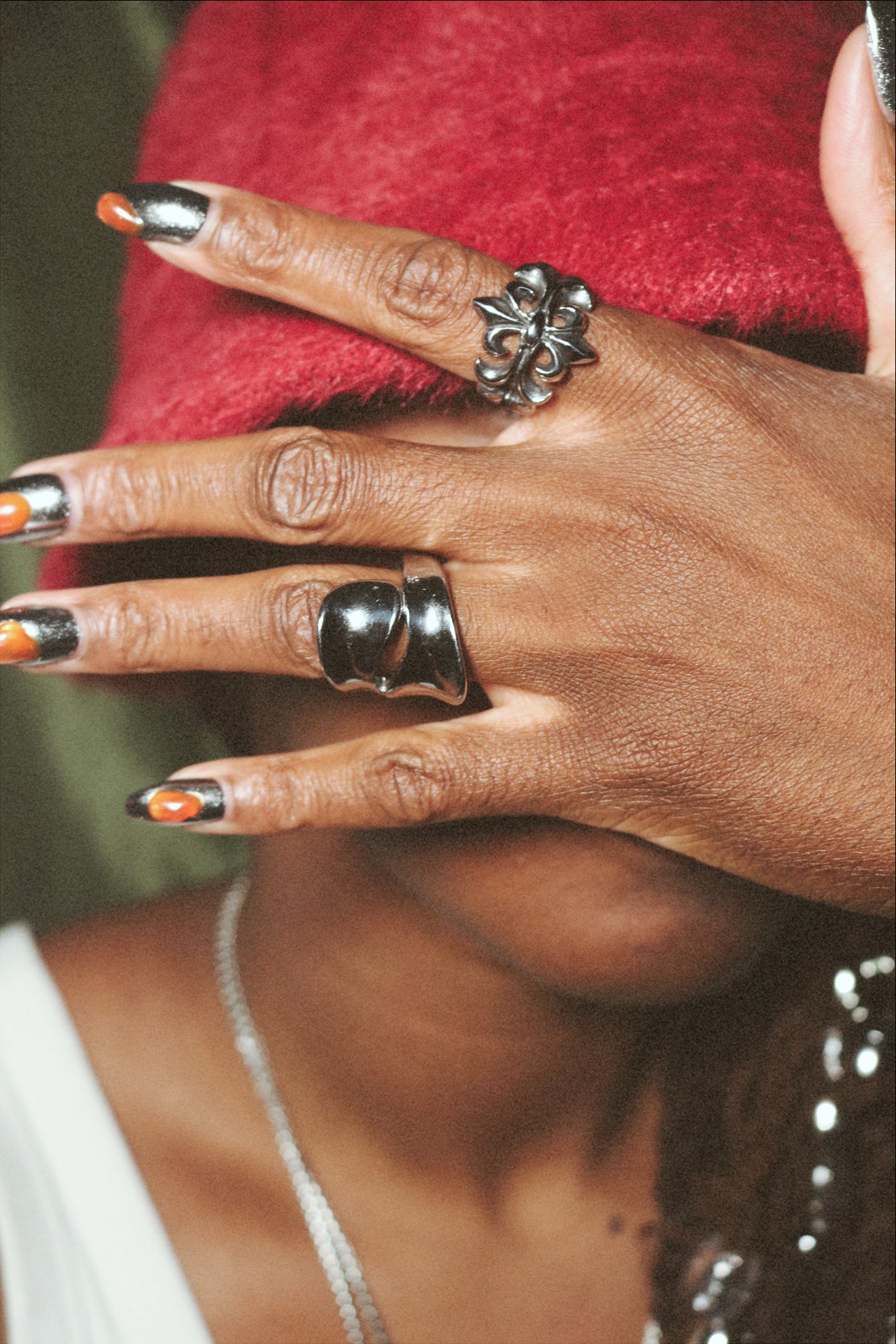 Lotus Cross Ring