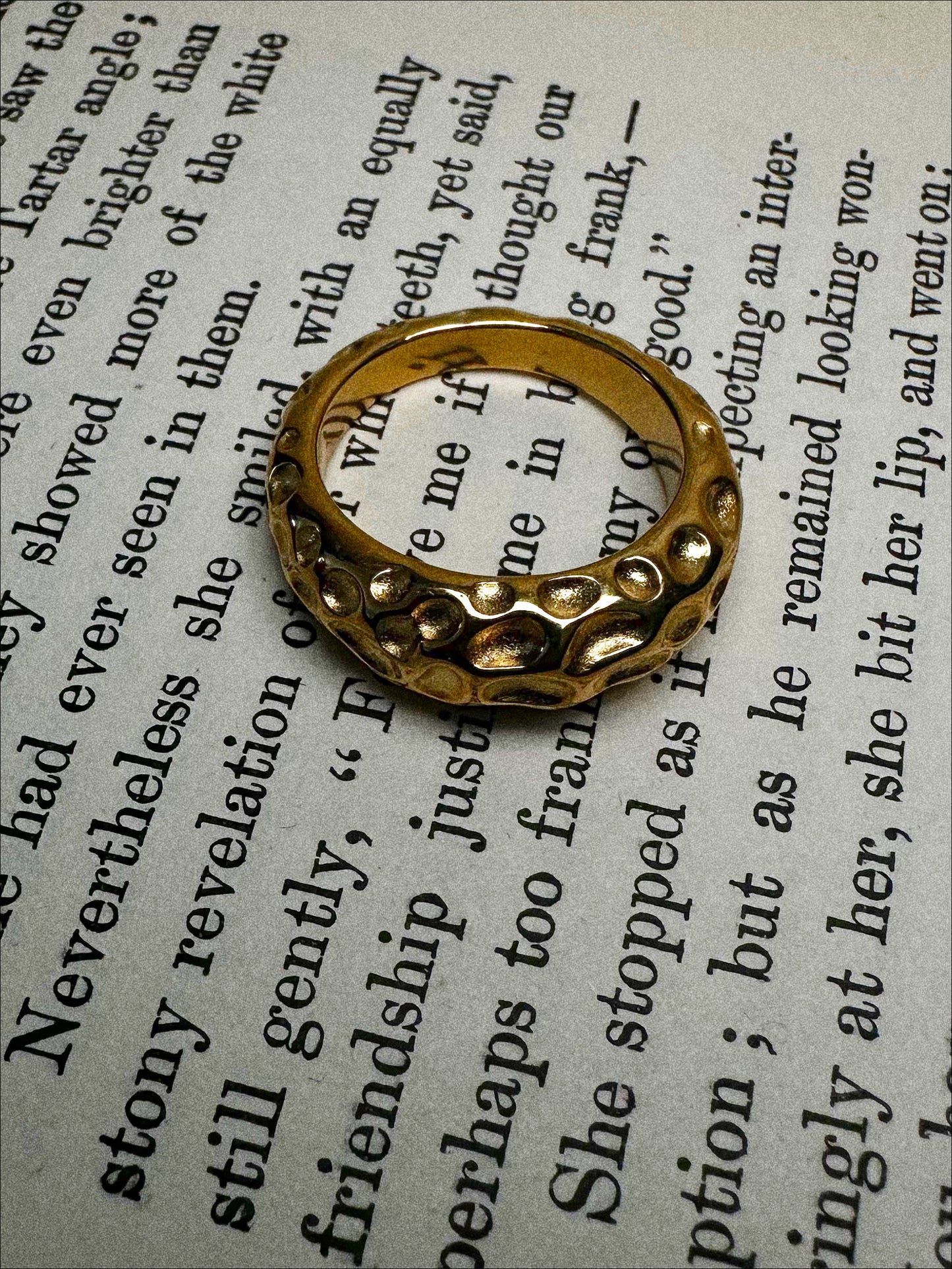 Hammered Dome Ring