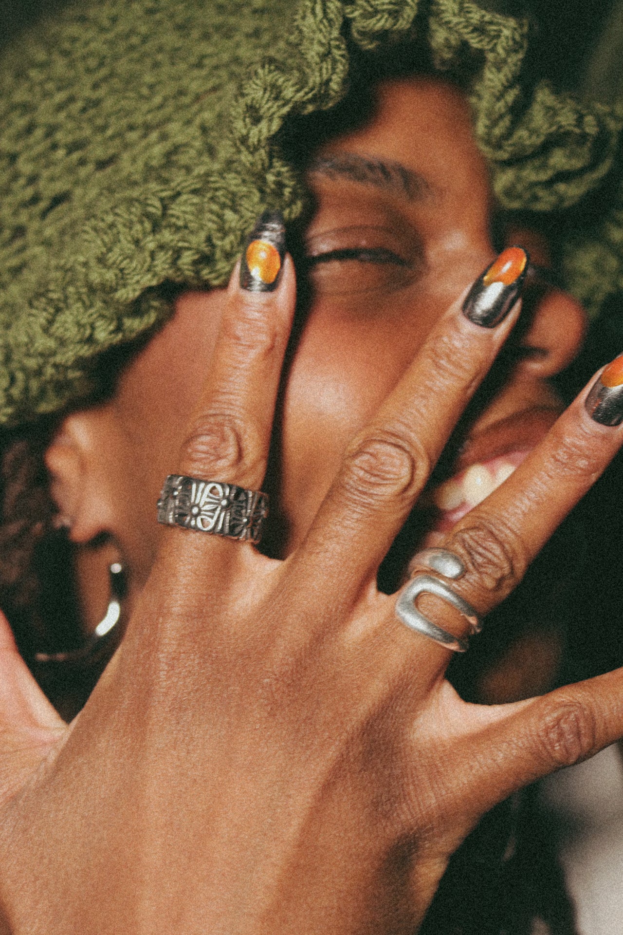 Chrome Cross Ring