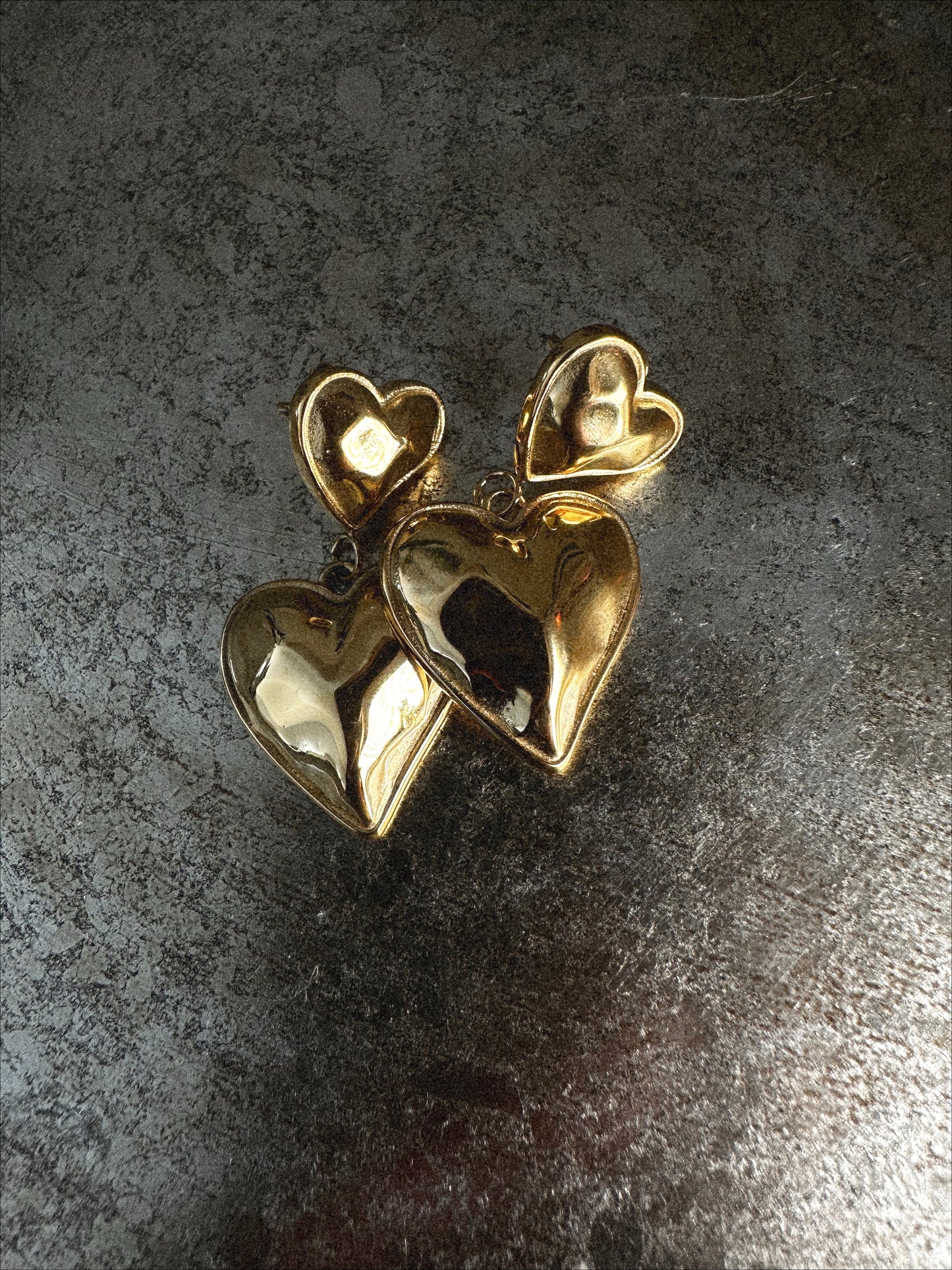 Hammered Heart Earrings