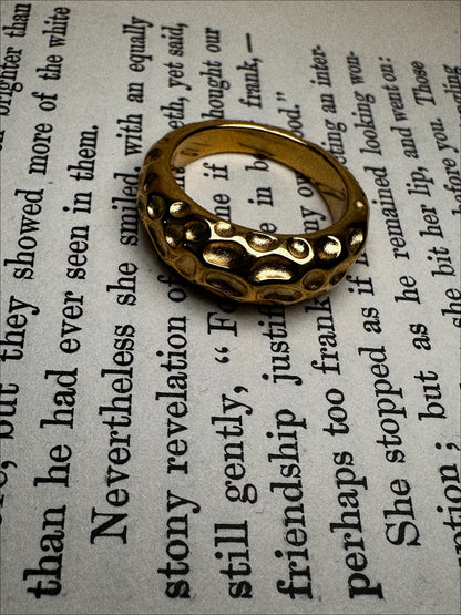 Hammered Dome Ring